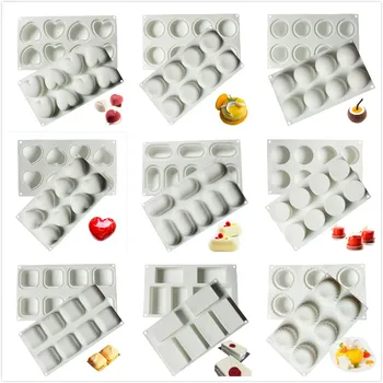 

Round Silicone Molds Cake Decorating Tools Bakeware French Dessert Mousse Cake Mold Baking Cupcake Silicone Mousse Mold