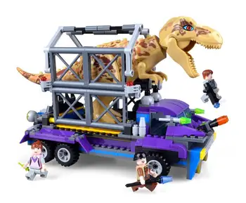 

TS8001 410pcs Jurassic Dinosaur World Tyrannosaurus Rex Tracker Building Blocks DIY Bricks Toys Gift For Children