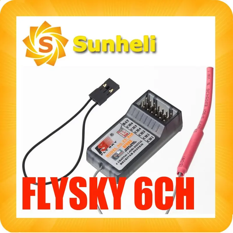 Легкий 6 канальный приемник FlySky светильник вертолета TURNIGY TGY 9X FS R6B RC|flysky receiver|turnigy 9x