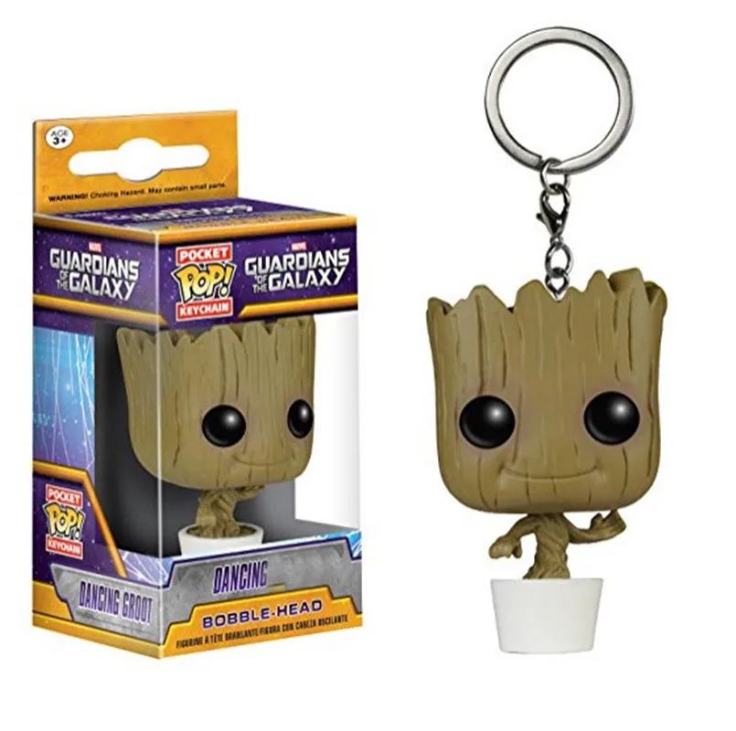 Funko POP Карманный Брелок Star-Lord Rocket Tree Man фигурка игрушки