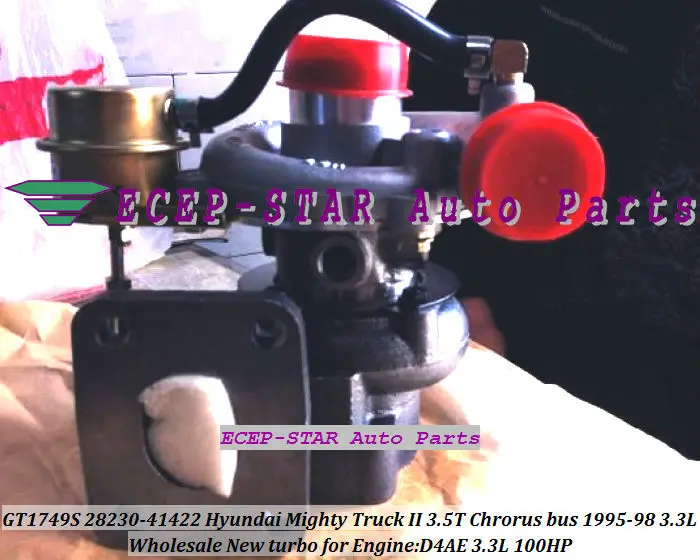 GT1749S 471037-0001 28230-41421 471037 Турбокомпрессор Для Hyundai Mighty Truck II 3 5 T Chrorus Bus 1995-98 D4AE 3.3L 100HP |