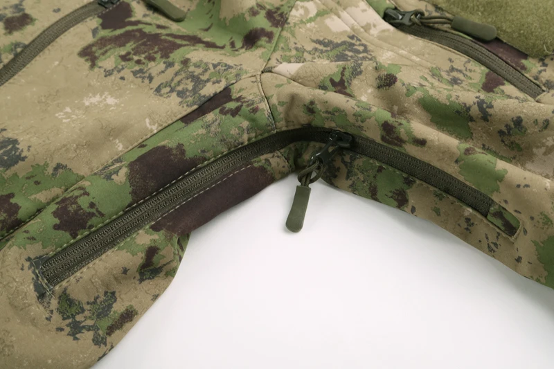 Revestimento de Escudo Macio dos Homens Cabolsa de Camuflagem com Capuz Térmicas à Prova de Vento Quente à Prova ao ar Livre Militar Tático Blusão Esportes Água d' 34 escudo macio dos homens blusão casaco de