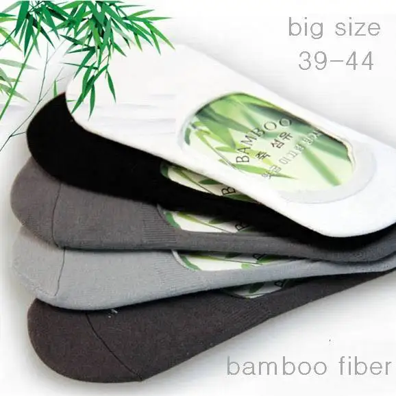 Free Shipping big size (12pairs/lot) male INVISIBLE BAMBOO FIBER summer