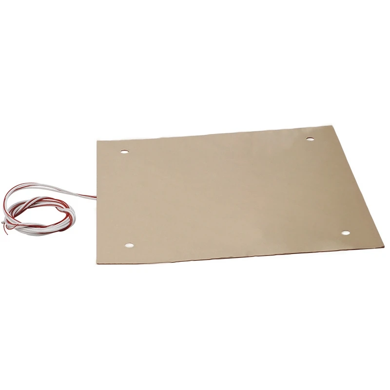 750w 220v 31*31 cm 3D Printer Parts & Accessories Silicone Heated Bed Orange Color Heating Pad For CR-10 3D printer Bed Holes