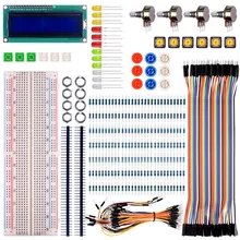 For raspberry pi 3 Basic Starter Kit with Switch Led LCD Resistors for diy electronic kit