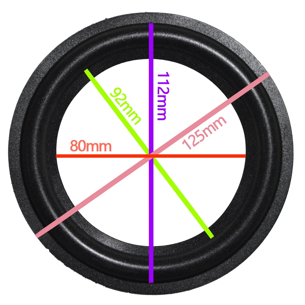 2 шт. кольцо из вспененного материала для динамика ремонт складное кольцо для сабвуфера аксессуары для ремонта динамиков 2,5 5 5,5 6 8 10 12 дюймов
