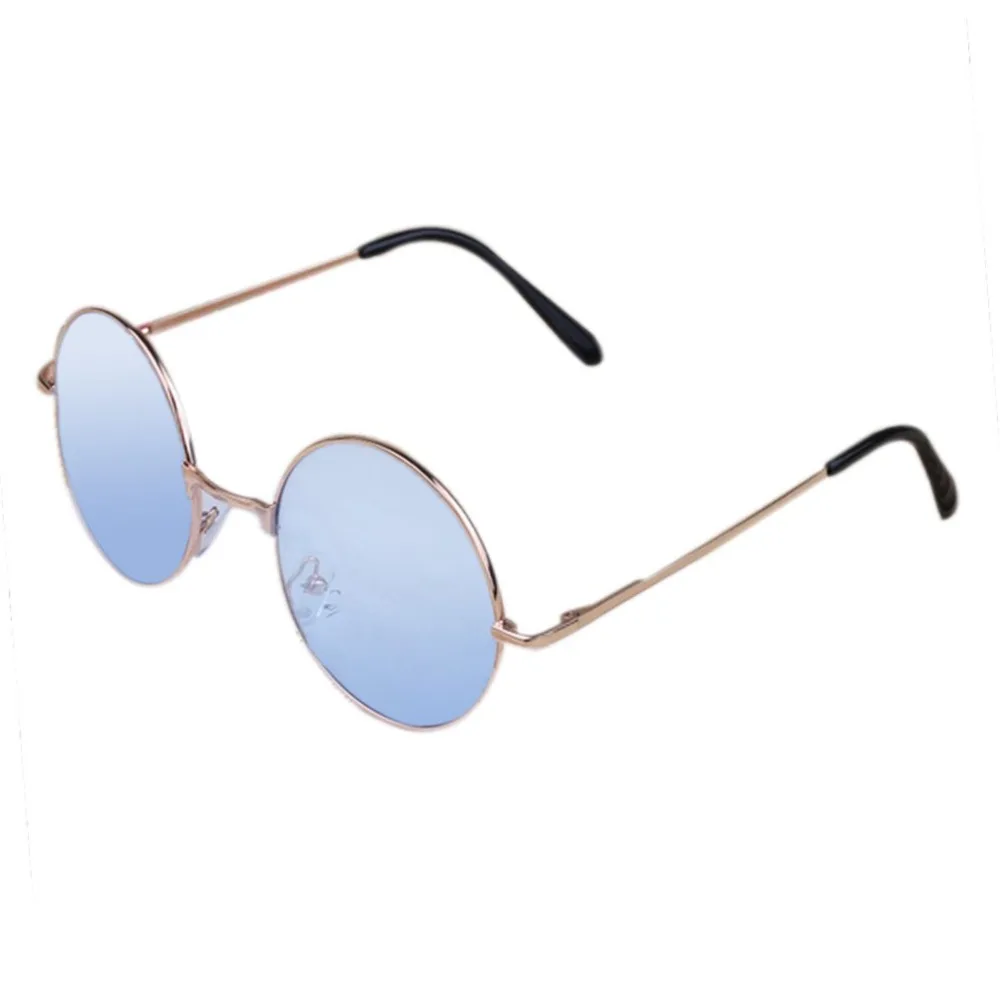 

Summer Fashionable Sunglasses Metal Frame Resin Lens Round Shape Unisex Personal Design Eyewear Sunglasses Men Women