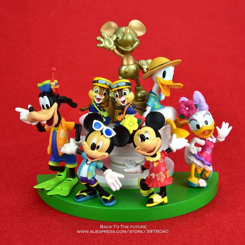 Disney Mickey souris Minnie 14cm Figurine Posture Anime décoration Collection Figurine jouet modèle pour enfants cadeau
