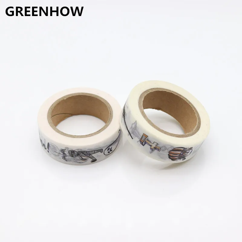 

GREENHOW Halloween Pumpkin Deer Skull Washi Tape Cartoon masking tape scrapbook 8027