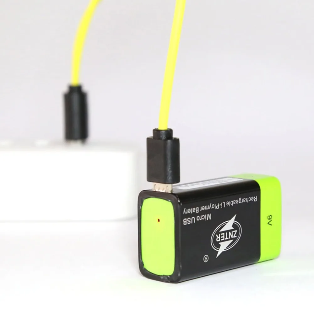 Bateria de Lítio Usb para a Instrumentação da Câmera Znter Pces v 600 Mah Recarregável 6f22 2 S19 9 - Image 6