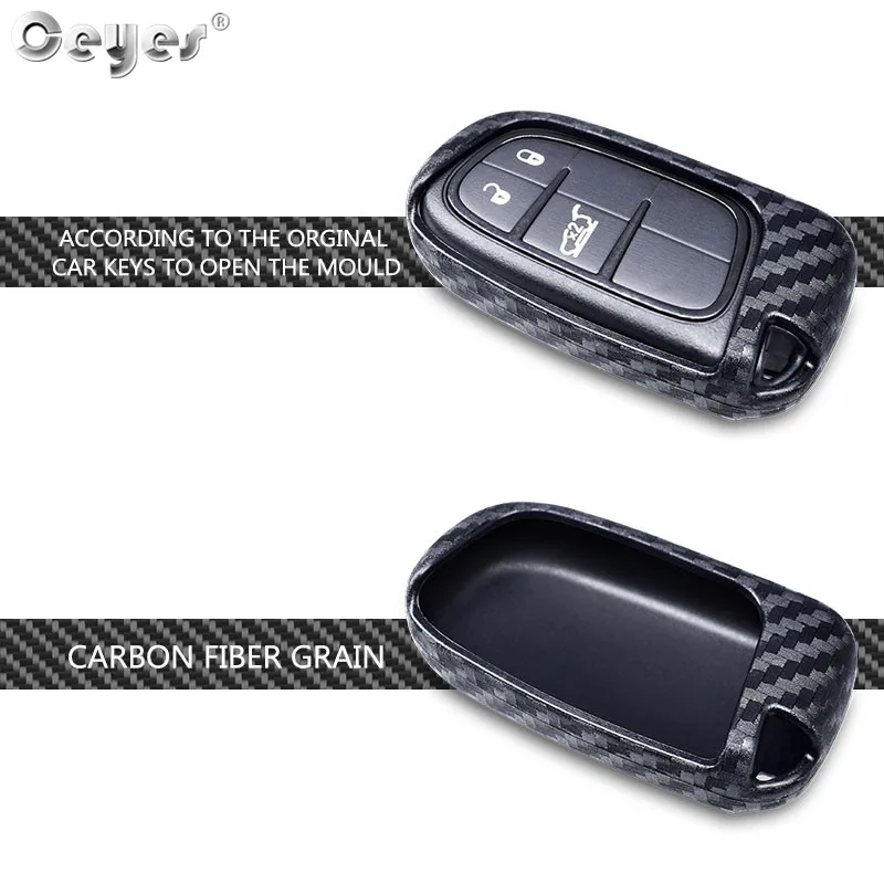 Car carbon fiber key cover for JEEP (3)