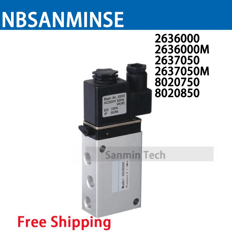 

802 / 263 Series Solenoid Valve Air Control Valve Solenoid Valve DC24V AC220V High Quality Normal Temperature Sanmin