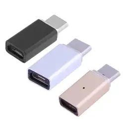 Металлические Магнитные Micro USB женщина к Тип C Мужской конвертер адаптер Тип-C разъем зарядки