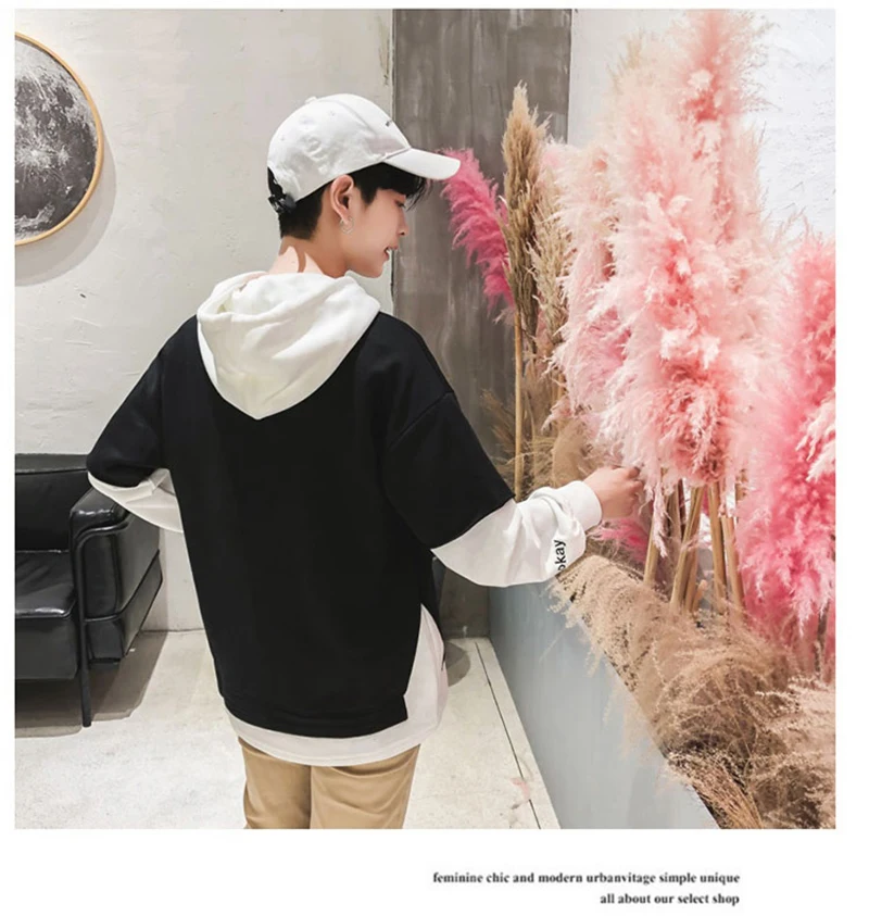 Korean sweatshirt men hoodie hip hop  (20)