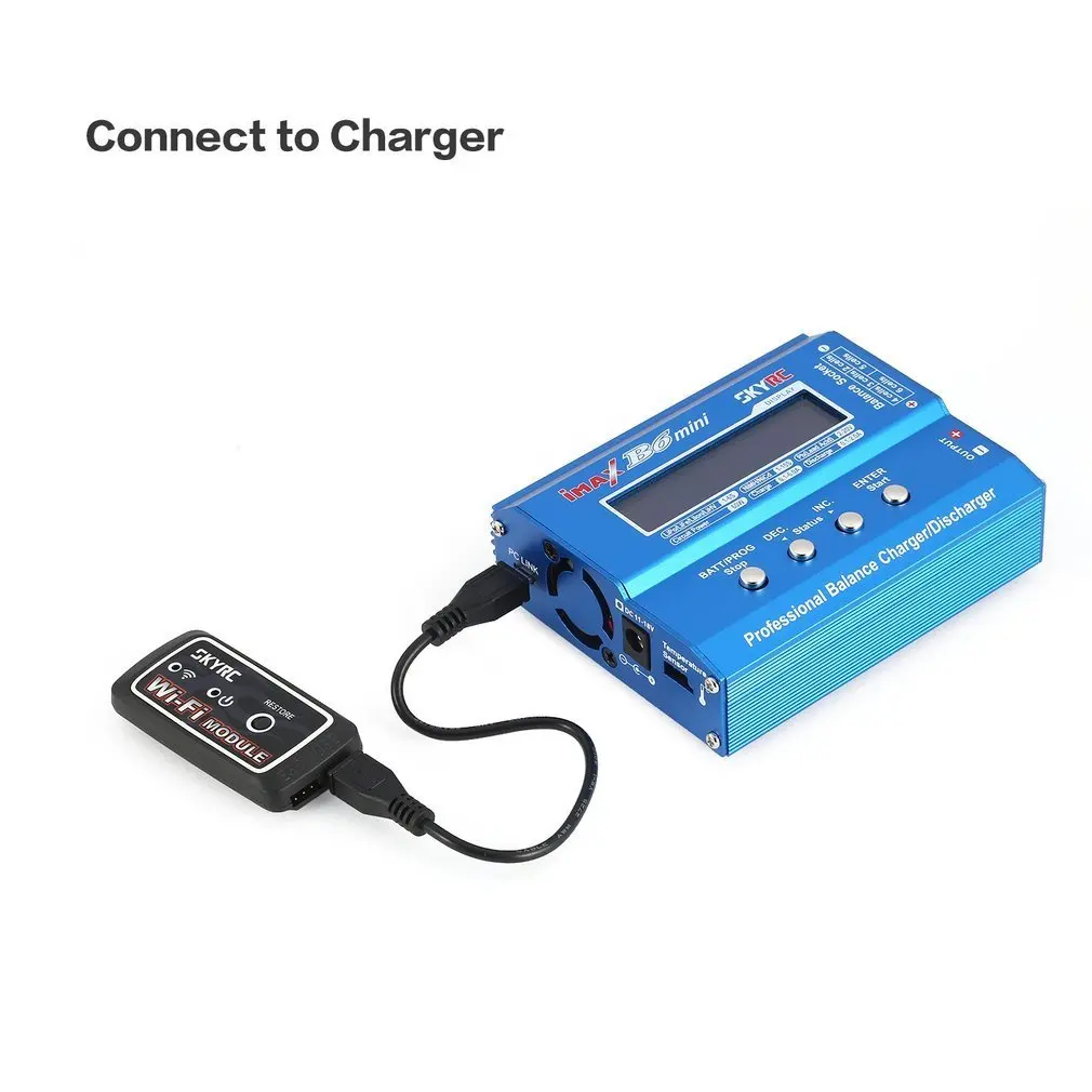 Baratos Módulo WiFi SKYRC SK 600075 01 Compatible con ESC Original y cargador Imax B6 Mini B6AC V2 para piezas de repuesto modelo RC
