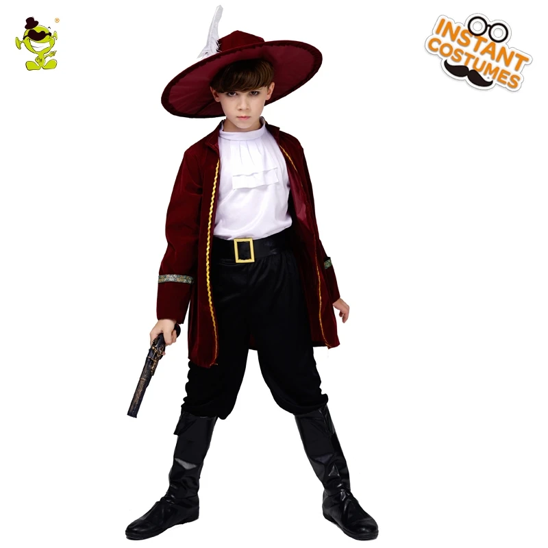 Halloween ladrão bandido crianças pirata traje cosplay dia das crianças
