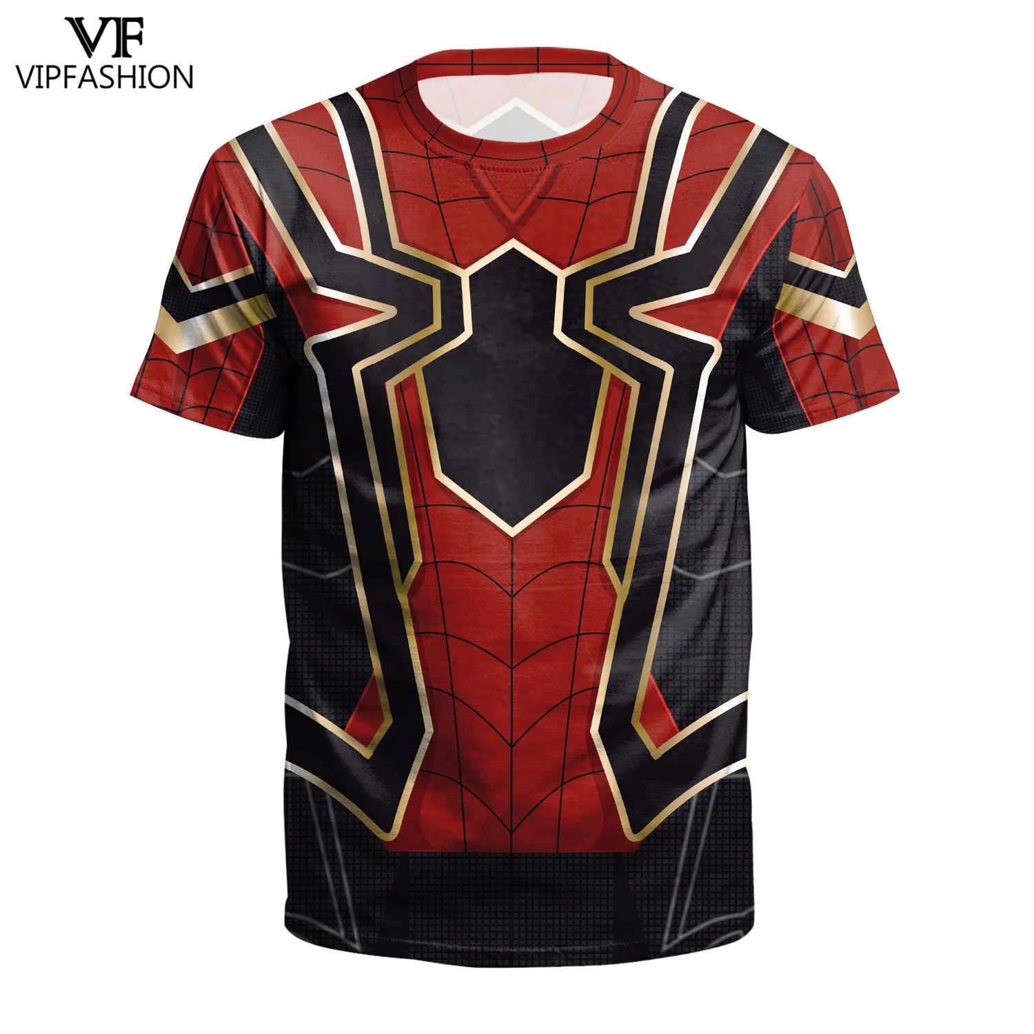 

VIP FASHION New Avengers Spidermen 3D Printed Tshirt Cosplay Women Endgame 3D Sublimation Printed Armor Superhero Marvel Tee