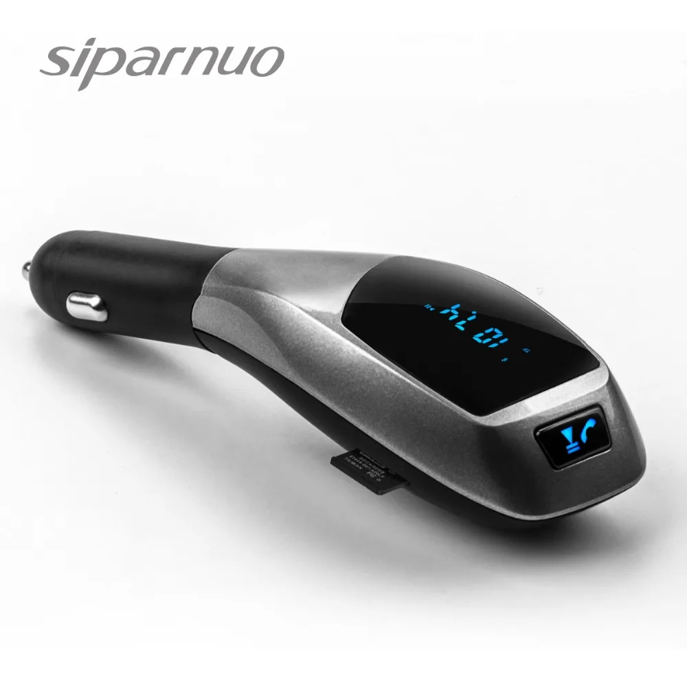 Siparnuo X5 Bluetooth Car Kit Car MP3 Player Bluetooth FM Transmitter with Headset FM Transmitter Phone Bluetooth Transmisor