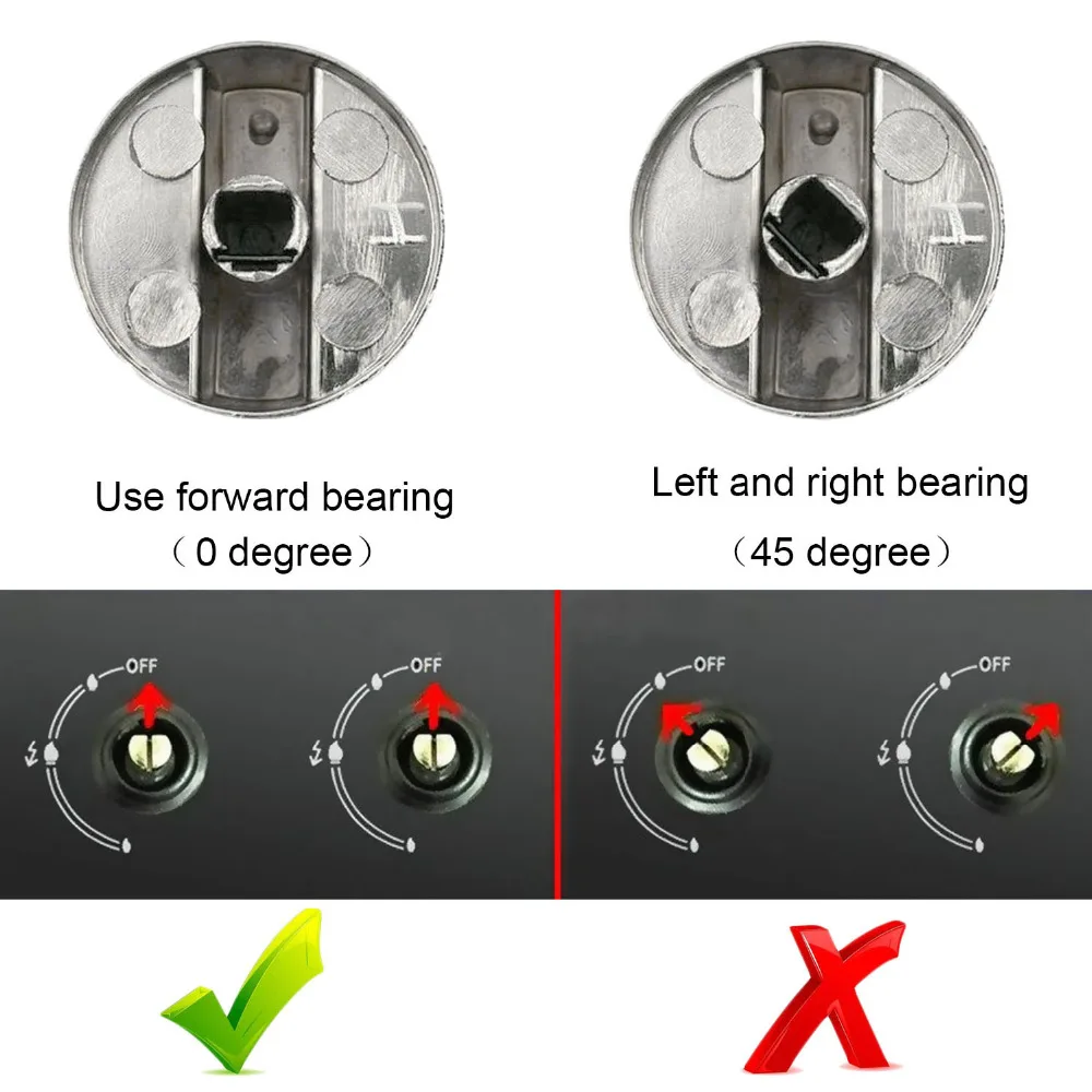 botão 6mm, acessórios de substituição para fogão de cozinha, 8pcs