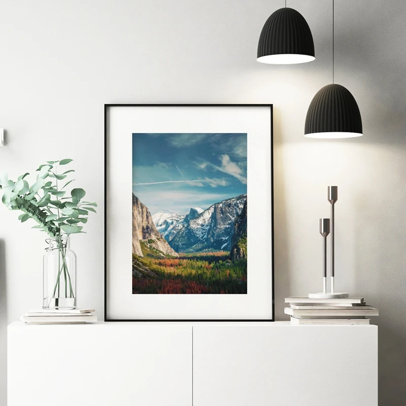 Фотография в национальном парке Yosemite постер с изображением леса пейзаж