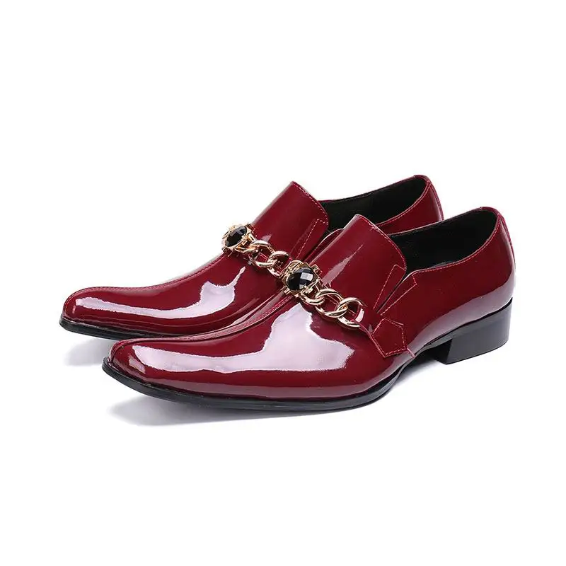 Mode Derby Bout Noir rouge Cuir Errfc En Hommes Rouge Sqaure Noir Robe 3846 Avant Homme Tendance D'affaires Loisirs Chaussures 80XZPNknwO