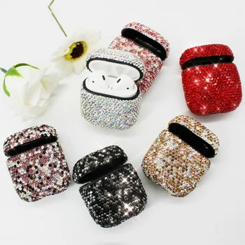 

Crystal Decor Case Protective Cover Bag Shell Case for Apple AirPods Earphones NK-Shopping