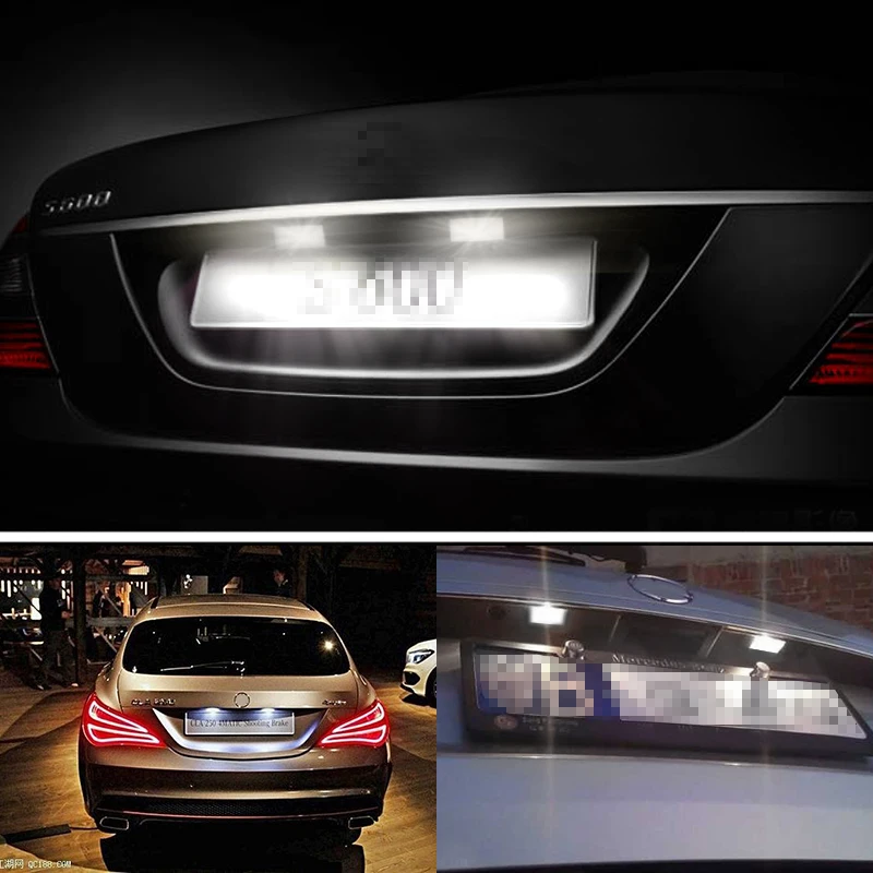 1 пара/2 шт. 6000 К белый свет 12 В Canbus светодиодный фонарь освещения номерного знака ошибок светодиодный свет для MERCEDES BENZ GLK X204 для Benz аксессуары