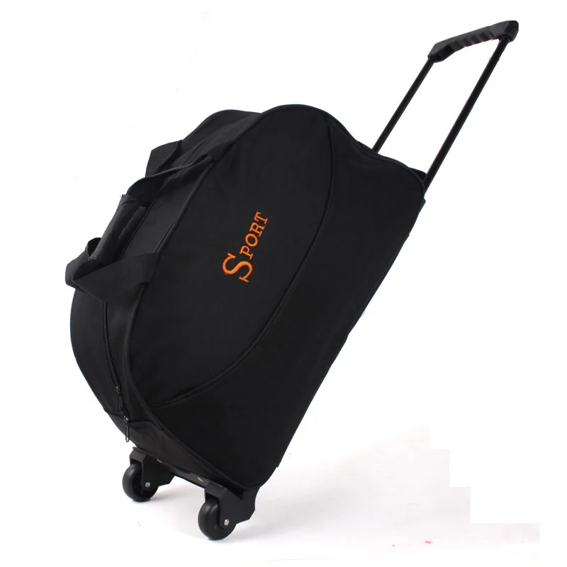 free shipping Large capacity high quality portable trolley luggage bag