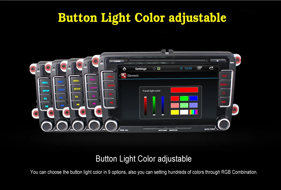 Cheap Quad Core 7" Android 8.1 Car DVD Player GPS for VW Volkswagen Scirocco Golf C6 Polo Passat B6/CC Jetta Tiguan Touran Sharan Leon 1
