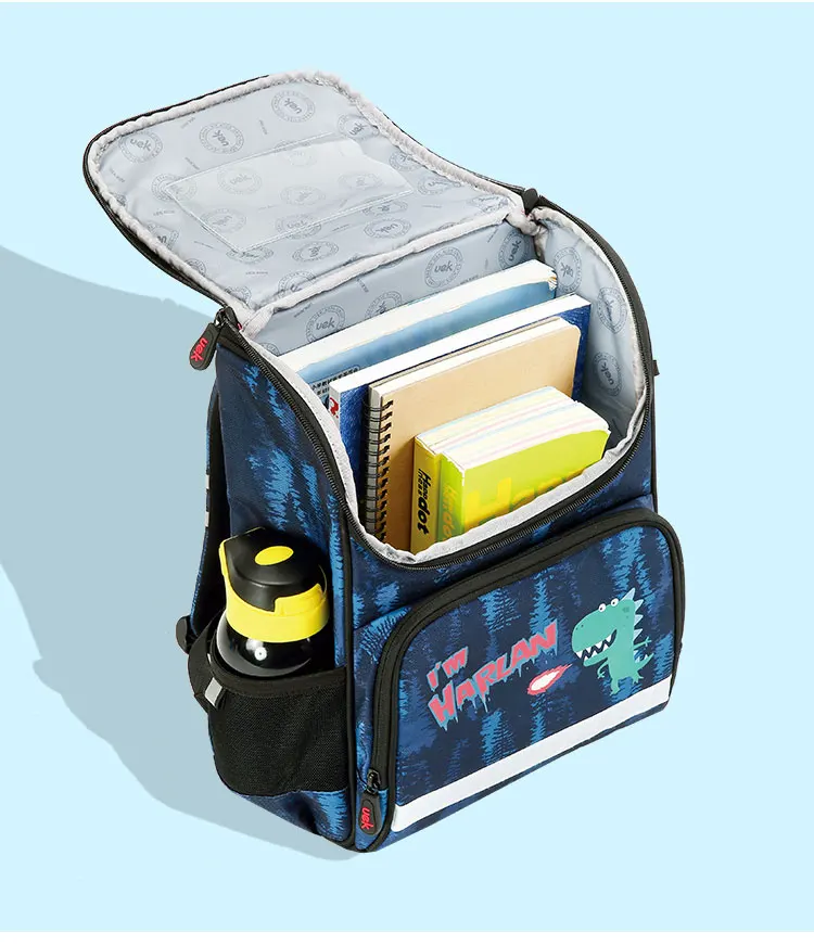 Бренд UEK, новинка, школьные сумки для мальчиков и девочек, 3D милый динозавр, кот, узор, водонепроницаемый ортопедический рюкзак, школьный ранец, Mochila Infantil