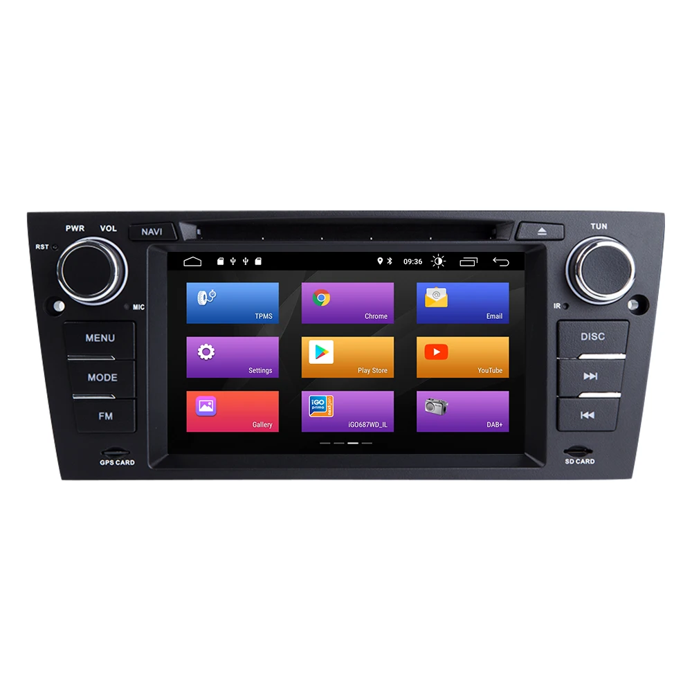 Excellent Josmile 1 din Car Multimedia  DVD audio Android 9.0 For BMW E90/E91/E92/E93 Navigation 3 Series GPS Player Bluetooth Wifi  OBD2 1