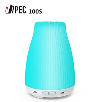 

VVPEC 100ml Essential oil diffuser Ultrasonic aromatherapy humidifier with 7color night lamp