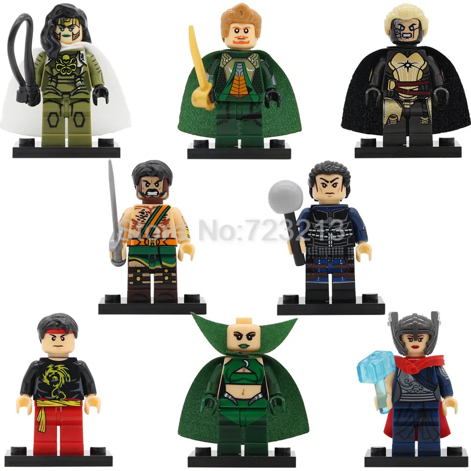 

X0176 Super Hero Jane Foster Fandral Figure Shang-Chi Hogun Viper Malekith Heracles Moondragon Thor Building Blocks Model Toys