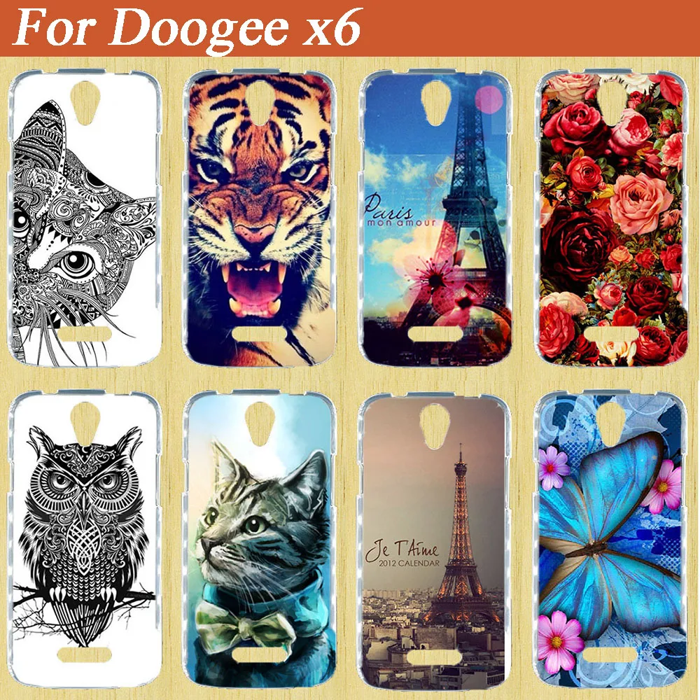 

Cartoon fashion Printed SOFT TPU cover Case For DOOGEE X6 / X6 PRO Back Cover Case FOR DOOGEE X6 Soft Silicone Bag Phone Cases