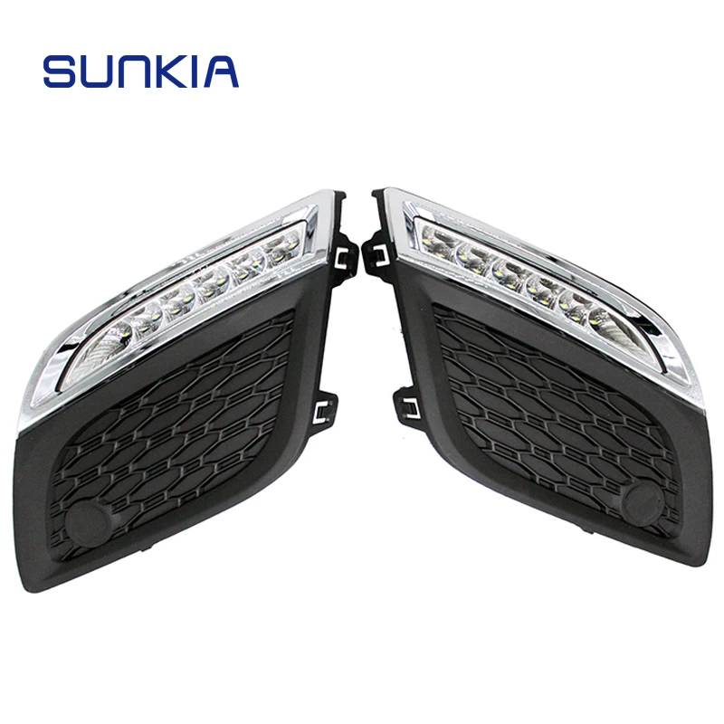 SUNKIA 12V высокое яркий дневного светильник стайлинга автомобилей Внешний DRL для Volvo