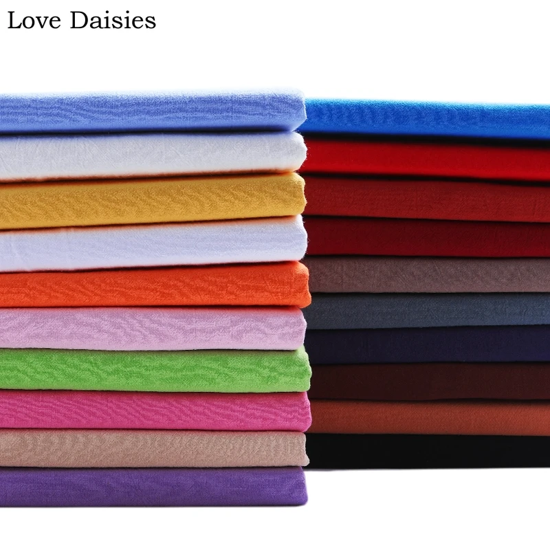 

100% Cotton Washed Crepe BLUE CAMEL GREEN VIOLET BLACK KHAKI BROWN Fabrics for Apparel Dress Spring Summer Pants Handwork Craft
