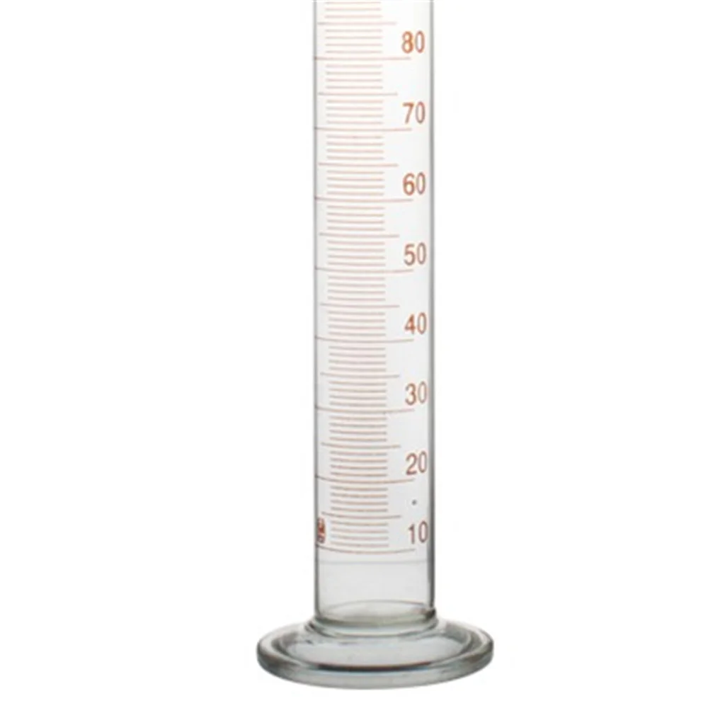 High quality100ml Laboratory Measuring cylinder with Stopper and Scale High borosilicate 3.3 Glass Measuring Cup Lab Supplies