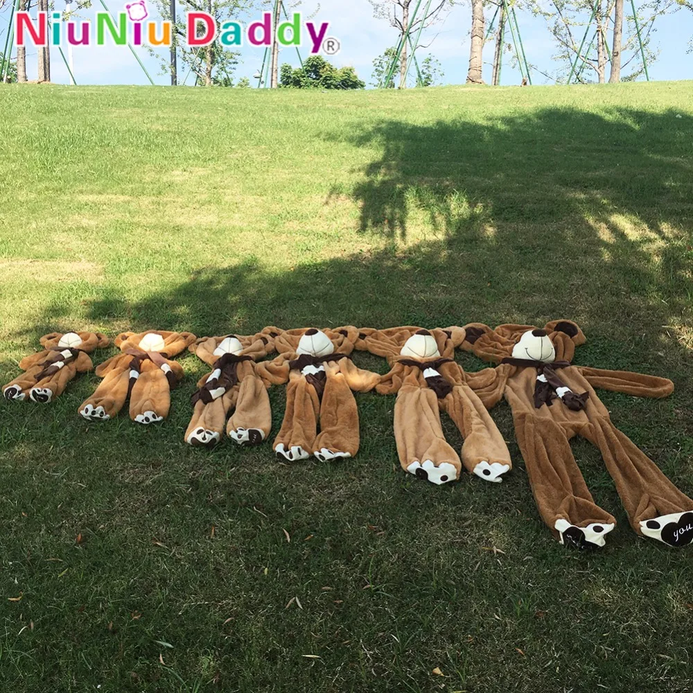 Niuniu-Daddy-High-Quality-Teddy-Bear-Skin-With-Scarf-Unfilling-Cotton-Plush-Toys-Large-Hug-Bears