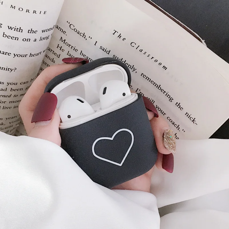 Матовый однотонный защитный чехол для AirPods PC Apple Airpod зарядки наушников Жесткий