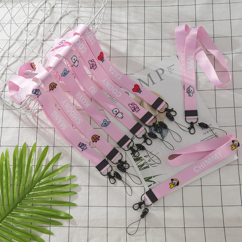 

TJHSZKL Anime Cute Cartoon Neck Strap Lanyard for keys ID Card Gym Mobile Phone Straps USB badge holder DIY Hang Rope