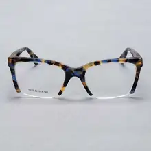 YOUTOP большой квадратной формы Гепард печати полуобода модные оправы очков 5025