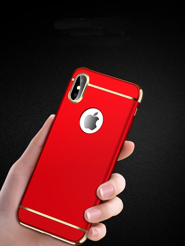 Ультратонкая оправа Жесткий Чехол для iPhone XR чехол XS Max 8 Plus 7 6 6S 5S жесткий