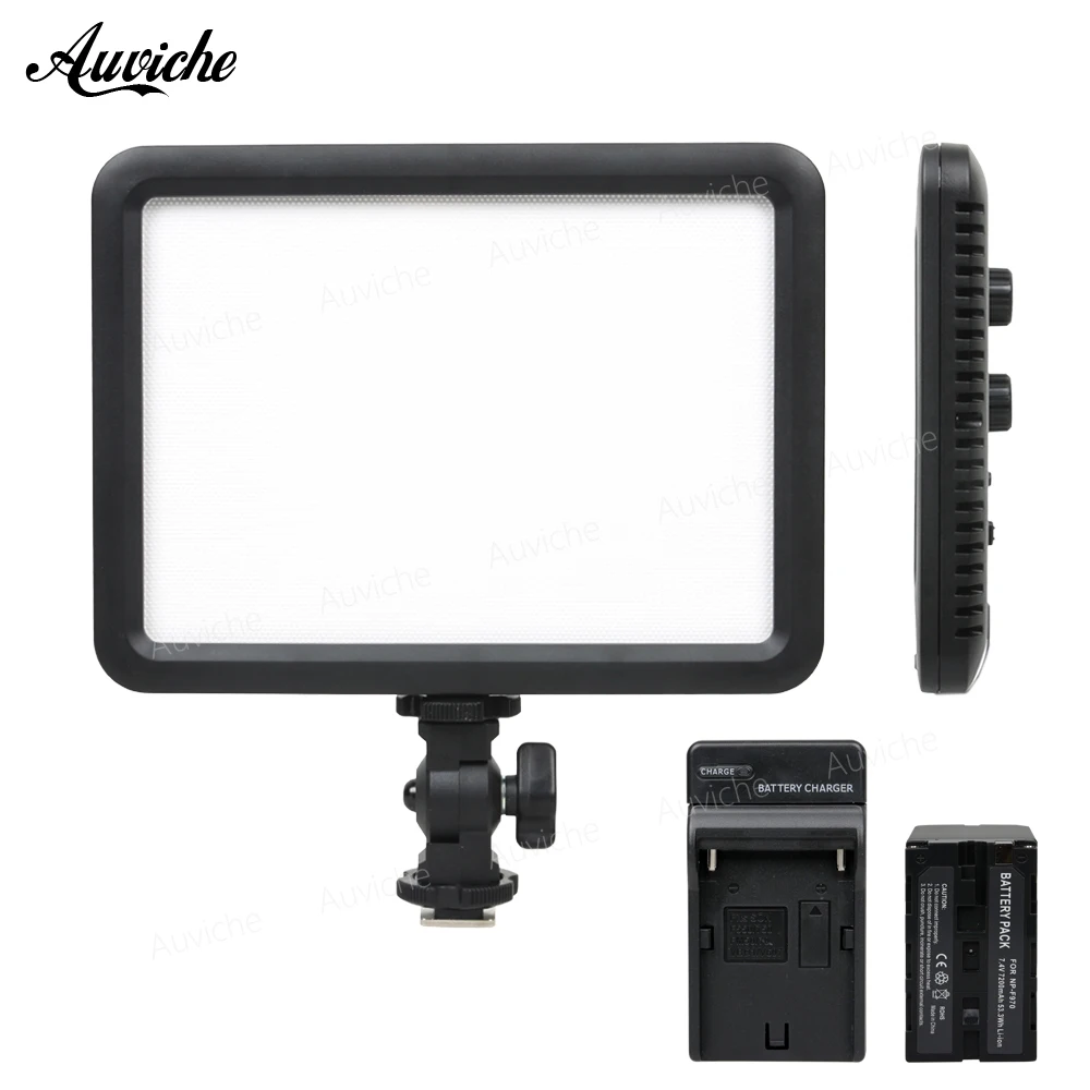 

Godox Ultra Slim LEDP120C LED Video Light 3300K~5600K Brightness Adjustable with F970 battery for DSLR Camera DV Camcorder