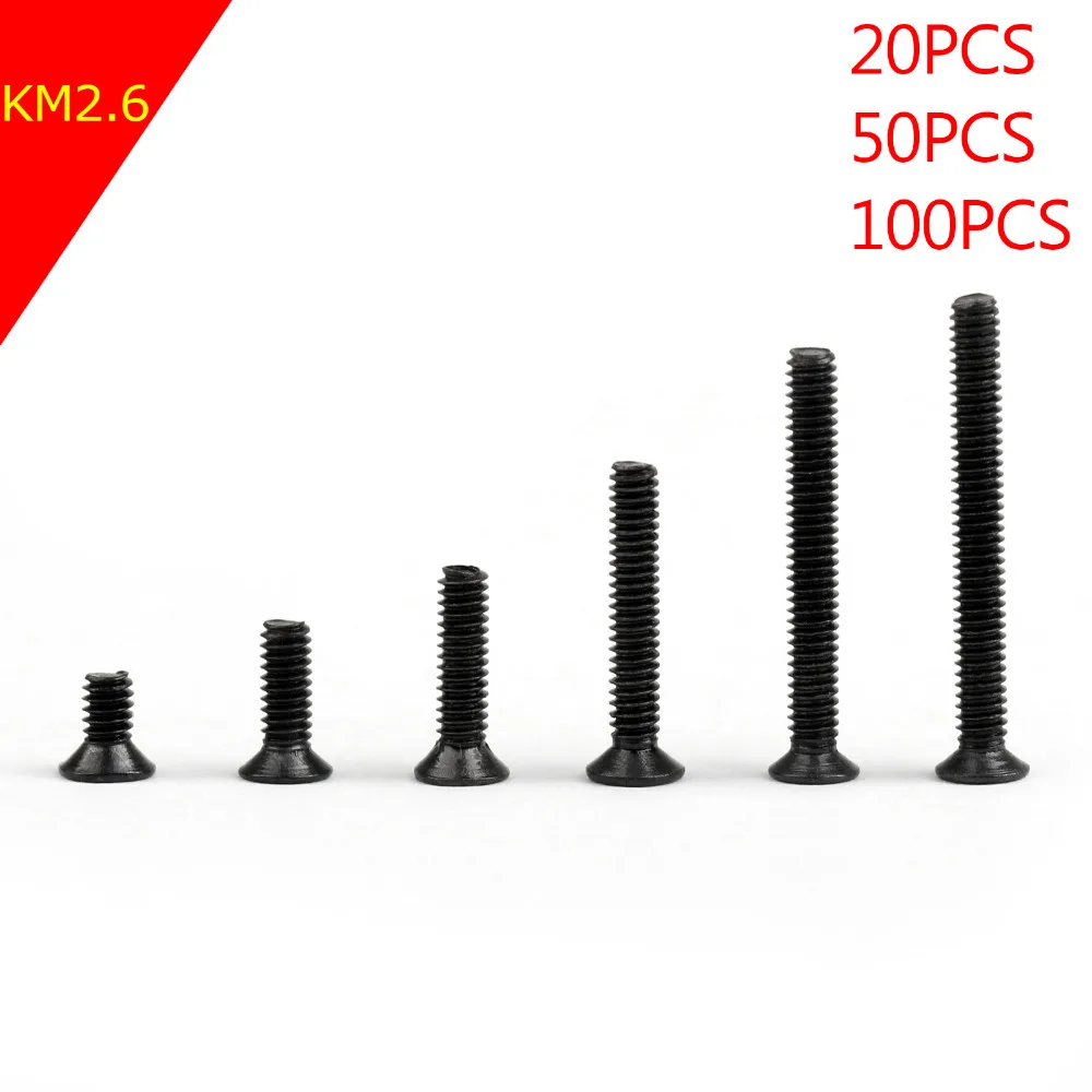 Buy M2.6 Screws 4mm 12mm Black Oxide