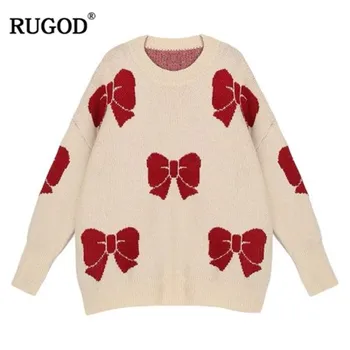 

RUGOD Fashion Women Pullovers New Knitted Winter Clothes Casual O-Neck Loose Women Sweaters sueter mujer invierno 2018