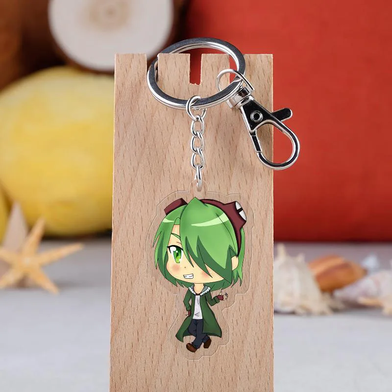 Anime Akame Ga Kill Cosplay Keychain Japanese Cartoon Cute Acrylic Double-side Car Key Holder Chain Pendants Keyrings Jewelry
