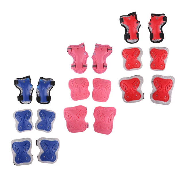US $12.66 Kids Knee Wrist Elbow Pads Roller Skating Cycling Scooter Safety Protection Set of Including Mesh B