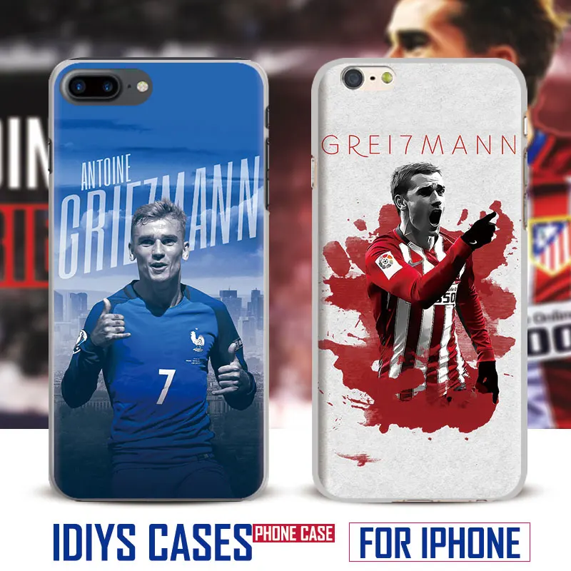 

For Apple iPhone 7PLUS 7 6SPLUS 6S 6PLUS 6 5 5S SE 4 4S French Football Player Antoine Griezmann N Phone Case Cover Shell Bag