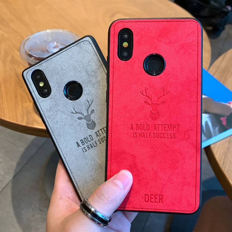 

3D Fabric Deer Print Cloth Pattern Soft TPU Case For Xiaomi Mi 9 9T 8 SE A1 A2 Lite Redmi Go 6A S2 Note 5 6 7 7A K20 Pro Cover