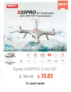 Syma X25PRO 2,4G gps позиционирование FPV RC Дрон Квадрокоптер с 720 P HD Wi-Fi регулируемая камера высота удерживайте следить за мной подарок RC игрушка